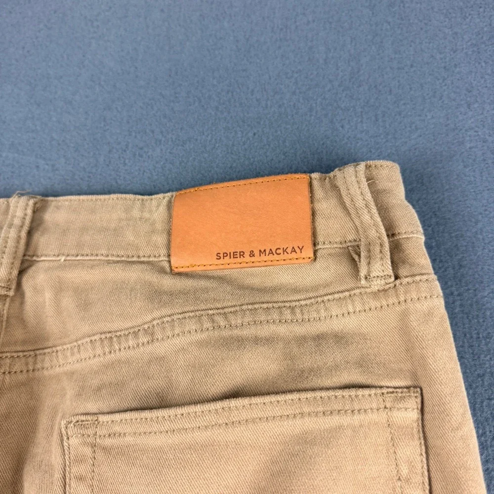 Spier & Mackay Pants Mens 33 Brown Contemporary Fit Cotton Spandex Chino Casual